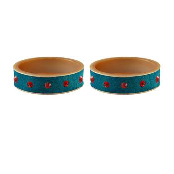Firozi Stone Stud Acrylic Bangle 2