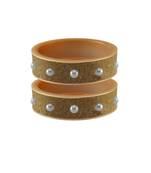 Light Brown  Moti Stud Acrylic Bangle