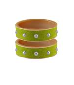 Parrot  Moti Stud Acrylic Bangle