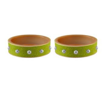 Parrot  Moti Stud Acrylic Bangle 2