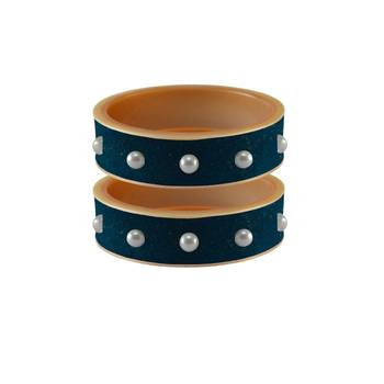 Voilet Moti Stud Acrylic Bangle 1