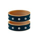 Voilet Moti Stud Acrylic Bangle