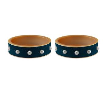 Voilet Moti Stud Acrylic Bangle 2