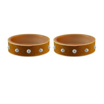 Dark Brown Moti Stud Acrylic Bangle 2