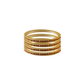 Brown Stone Stud Acrylic Bangle 1