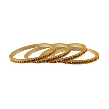 Brown Stone Stud Acrylic Bangle 2