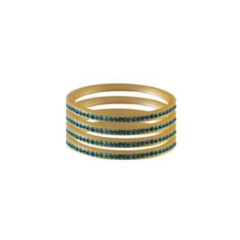 Firozi Stone Stud Acrylic Bangle 1