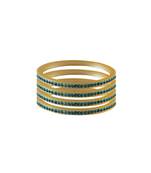 Firozi Stone Stud Acrylic Bangle