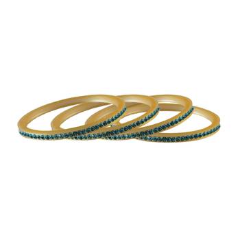 Firozi Stone Stud Acrylic Bangle 2