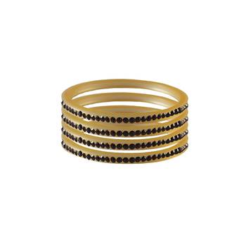 Dark Jamani  Stone Stud Acrylic Bangle 1