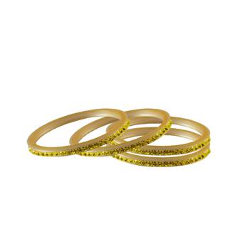 Yellow Stone Stud Acrylic Bangle 2