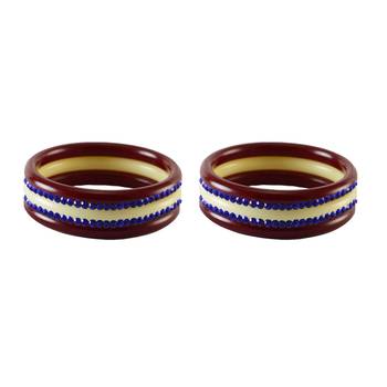 Blue Stone Stud Acrylic Bangle 2