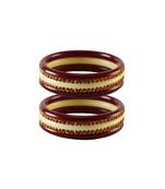 Brown Stone Stud Acrylic Bangle