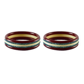 Firozi Stone Stud Acrylic Bangle 2