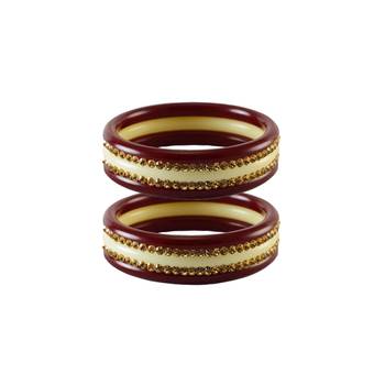 Golden Stone Stud Acrylic Bangle 1