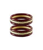 Dark Brown Stone Stud Acrylic Bangle