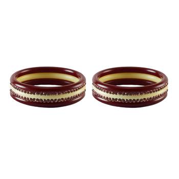 Purple Stone Stud Acrylic Bangle 2