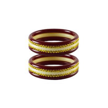 Yellow Stone Stud Acrylic Bangle 1