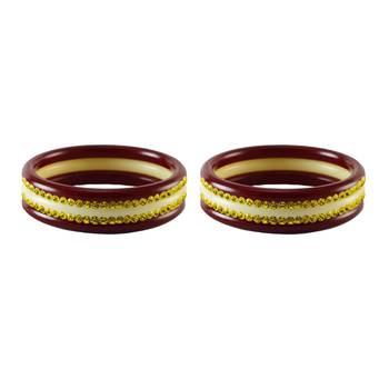 Yellow Stone Stud Acrylic Bangle 2