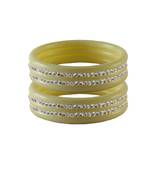 White Stone Stud Acrylic Bangle