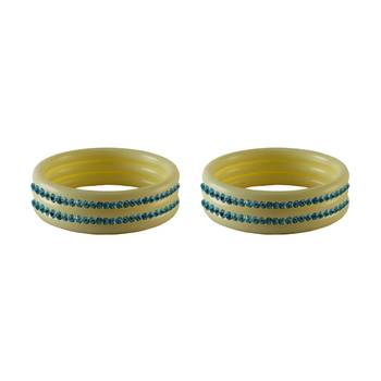 Firozi Stone Stud Acrylic Bangle 2