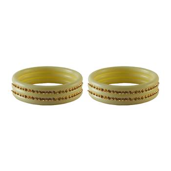 Golden Stone Stud Acrylic Bangle 2