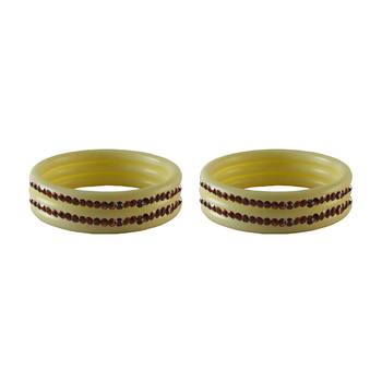 Dark Brown Stone Stud Acrylic Bangle 1