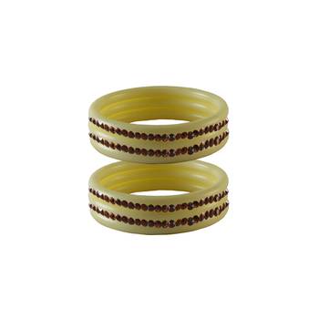 Dark Brown Stone Stud Acrylic Bangle 2
