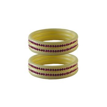 Rani Stone Stud Acrylic Bangle 1