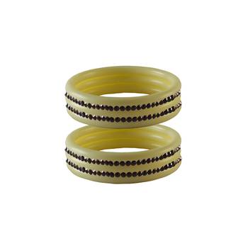 Dark Jamani  Stone Stud Acrylic Bangle 1