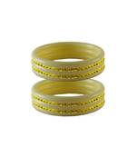 Yellow Stone Stud Acrylic Bangle