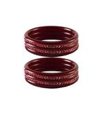 Pink Stone Stud Acrylic Bangle