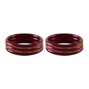 Pink Stone Stud Acrylic Bangle 2