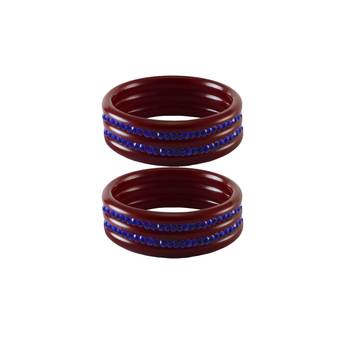Blue Stone Stud Acrylic Bangle 1