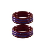 Blue Stone Stud Acrylic Bangle