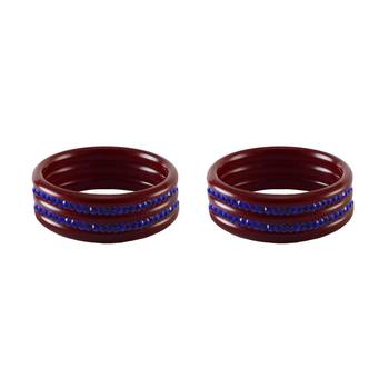 Blue Stone Stud Acrylic Bangle 2