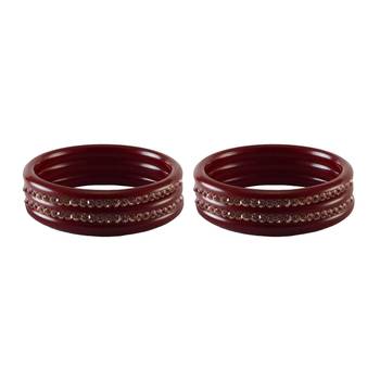 Purple Stone Stud Acrylic Bangle 2
