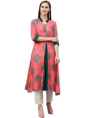 Coral printed liva kurtas-and-kurtis 1