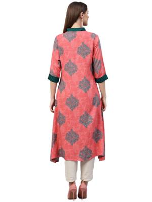 Coral printed liva kurtas-and-kurtis 2
