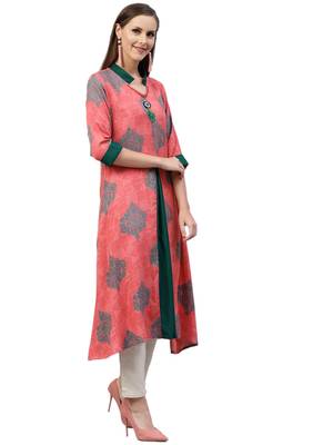 Coral printed liva kurtas-and-kurtis 3
