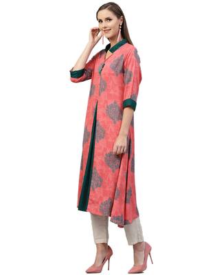 Coral printed liva kurtas-and-kurtis 4