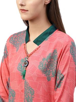 Coral printed liva kurtas-and-kurtis 5