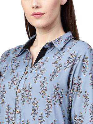 Blue printed liva kurtas-and-kurtis 5