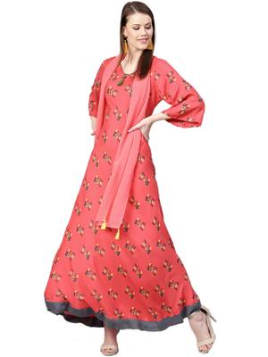 Coral printed liva kurtas-and-kurtis 1