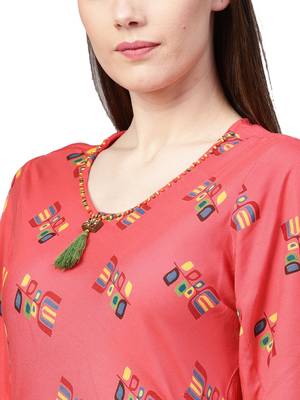Coral printed liva kurtas-and-kurtis 5