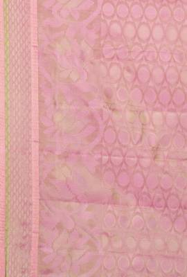CLASSICATE From The House Of The Chennai Silks Women's Pink Dharmavaram Silk Saree With Running Blouse 4