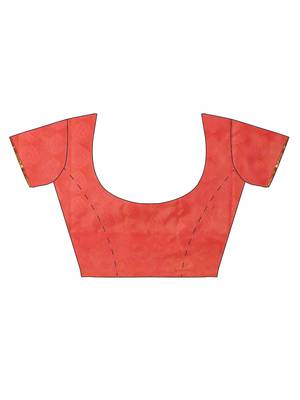CLASSICATE From The House Of The Chennai Silks Women's Red Dharmavaram Silk Saree With Running Blouse 5