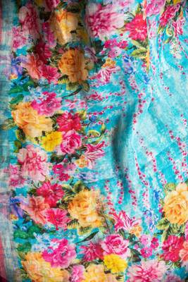 Multicolor Printed Tassar Silk Saree With Blouse 4