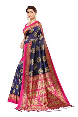 Multicolor Printed Art Silk Saree With Blouse Pack Of 3 Saree 3