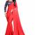 Red hand woven silk saree with blouse